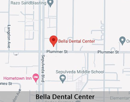 Map image for Partial Denture for One Missing Tooth in North Hills, CA